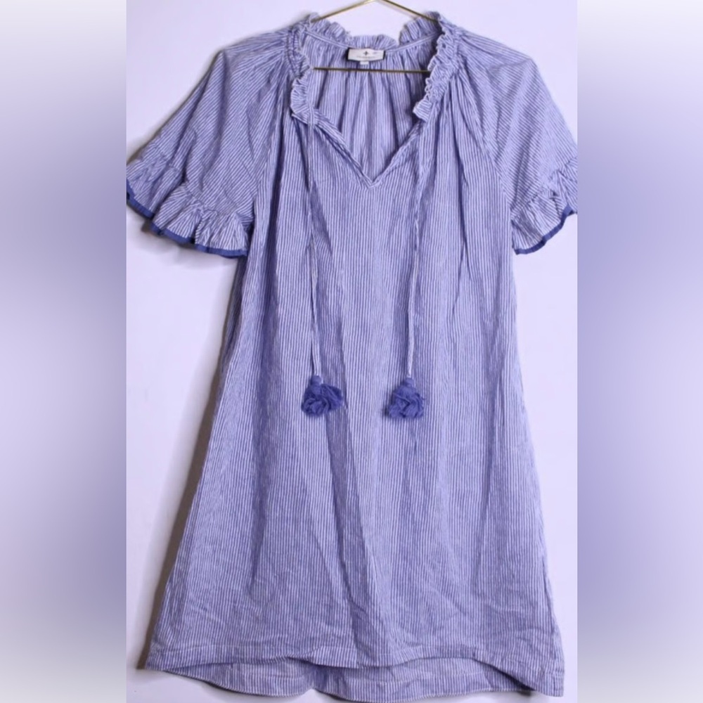 Tuckernuck Blue and White Striped Dress EUC
